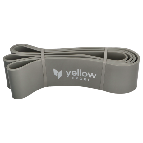 Guma do ćwiczeń yellowPOWER band 2080 x64 x4,5mm, opór 54-79 kg - kolor szary