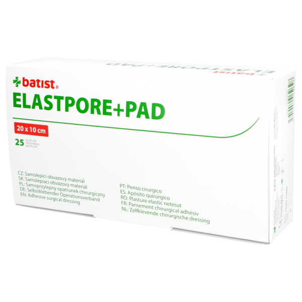 Plaster opatrunkowy Elastopore + Pad - sterylny (Batist) [25 sztuk]