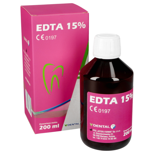 EDTA 15% płyn 200ml V-Dental