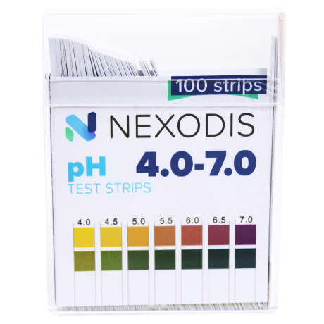Paski wskaźnikowe pH  4.0- 7.0  NEXODIS
