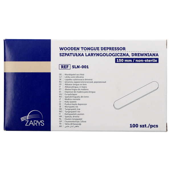 Szpatułki laryngologiczne sterylne/niesterylne drewniane (Zarys)