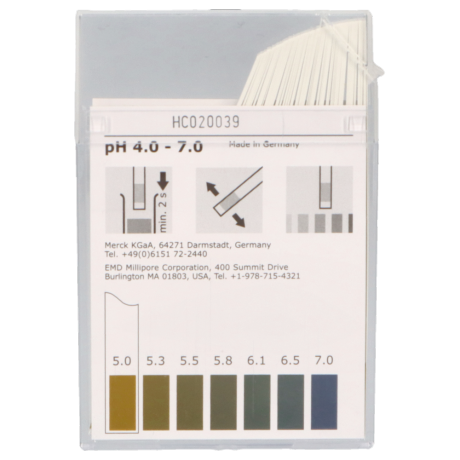 Paski wskaźnikowe pH  4.0-7.0 MERCK
