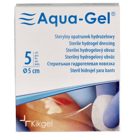 Aqua – Gel – sterylny opatrunek hydrożelowy okrągły