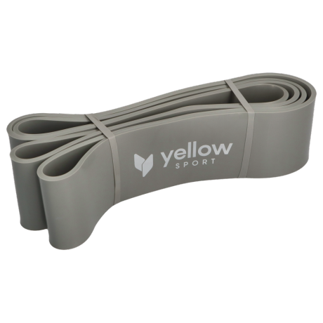 Guma do ćwiczeń yellowPOWER band 2080 x64 x4,5mm, opór 54-79 kg - kolor szary