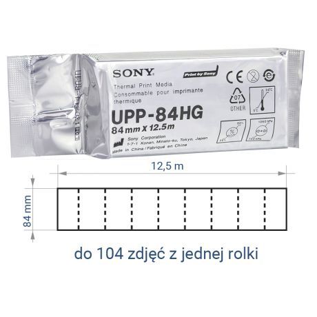 Papier Videoprinter SONY UPP- 84 HG (84mmx12,5m) Ref. 500840