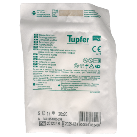 Tupfer jałowy 20x20cm (5szt./opak) 