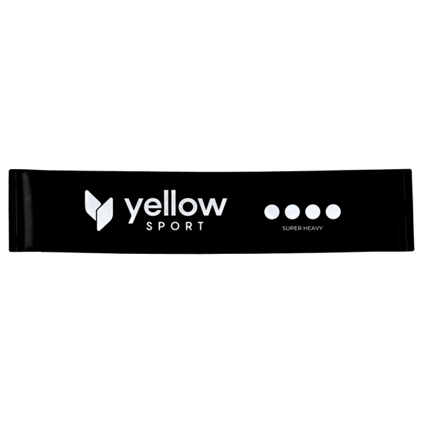 Guma do ćwiczeń yellowLOOP band opór 15- 20 kg - kolor czarny