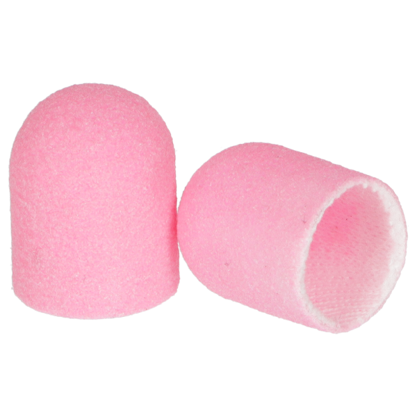 Kapturki ścierne do pedicure Fabric PODO Pink 13 mm - opakowanie 10 sztuk