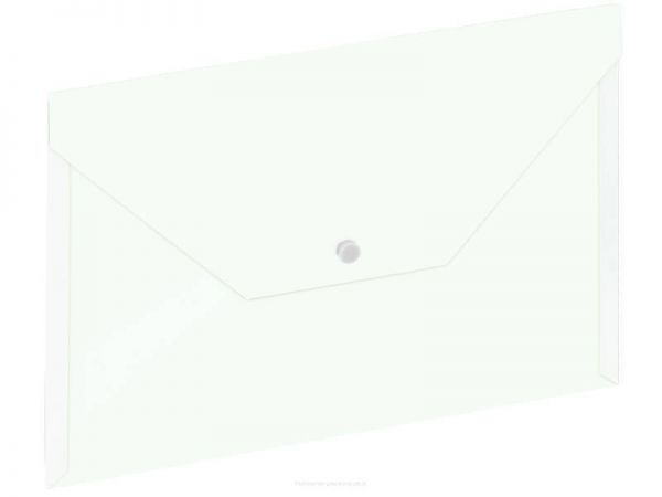 Koperta na dokumenty A4 GRAND transparentna biała na zatrzask 
