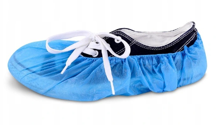 Ochraniacze na buty foliowe Immunity 40x15 cm - kolor niebieski