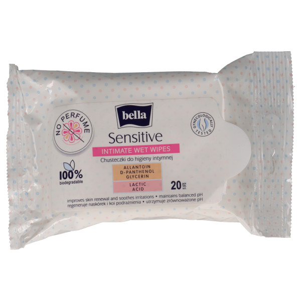 Chusteczki do hig. intymnej nasączane Bella (a'20) Sensitive