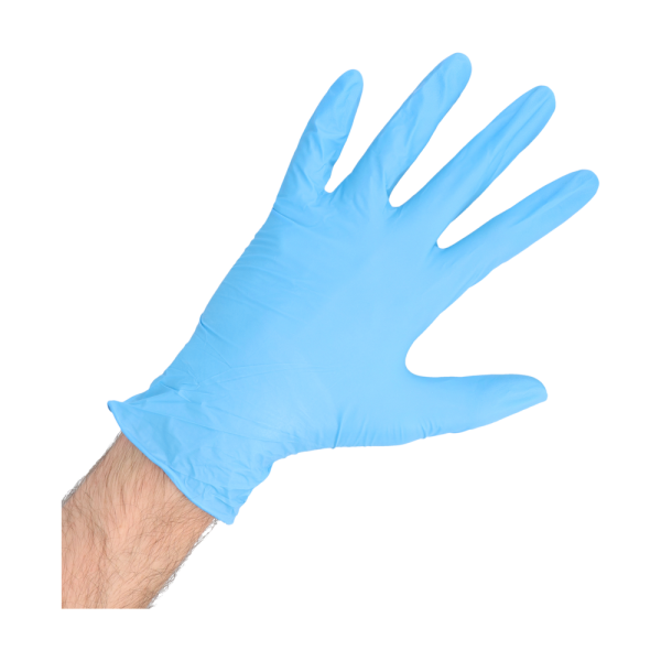 Bezpudrowe rękawice nitrylowe SOFTtouch VIVID w kolorze niebieskim (opak. 100 szt.)