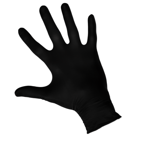 Rękawice nitrylowe bezpudrowe Master Glove Nitrile Standard Black+
