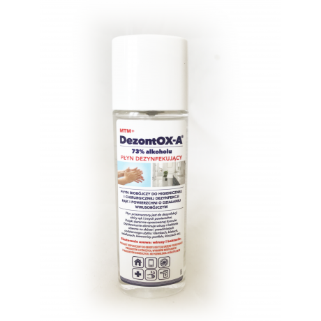 DezontOX-A płyn dezynfekujący 50ml - szklana butelka z atomizerem