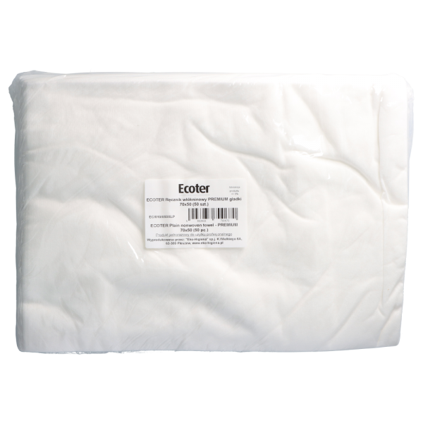 ECOTER Ręcznik włókninowy PREMIUM gładki 70x50 (50 szt.)