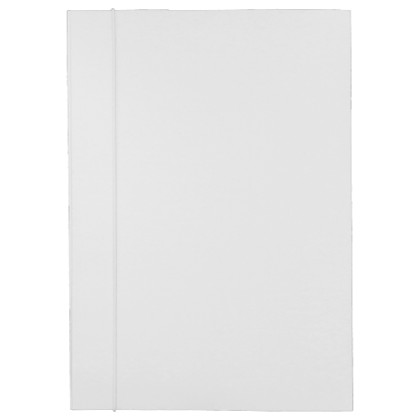Teczka na dokumenty z gumką 300g/m2 - kolor biały