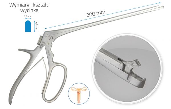 Kleszczyki biopsyjne Tischler-mini 200mm