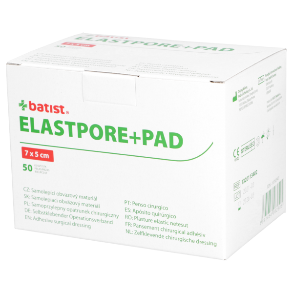Plaster opatrunkowy Elastopore + Pad - sterylny (Batist) [50 sztuk]