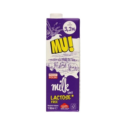 Mleko MU! UHT Bez laktozy 3.2% 1L a'12