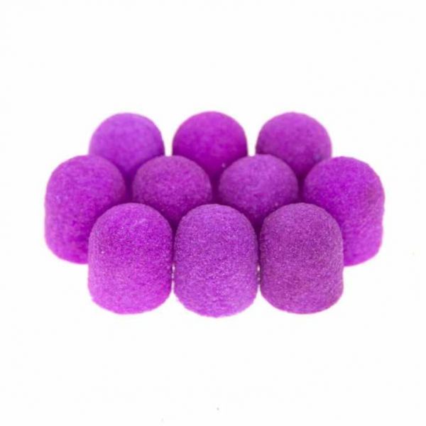 Kapturki ścierne do pedicure Fabric PODO Purple (10 mm)