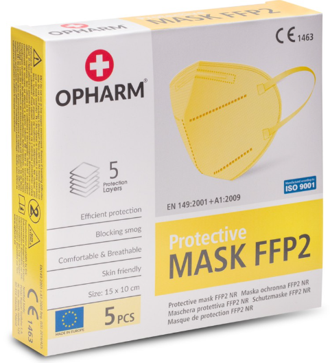 Maska Ochronna FFP2 (5szt./opak.) OPHARM