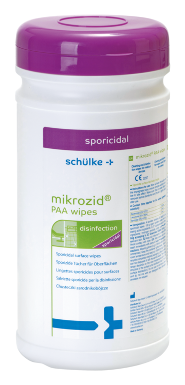 Mikrozid PAA wipes Box tuba-50 chusteczek Schulke (op. zb. 10 szt.)