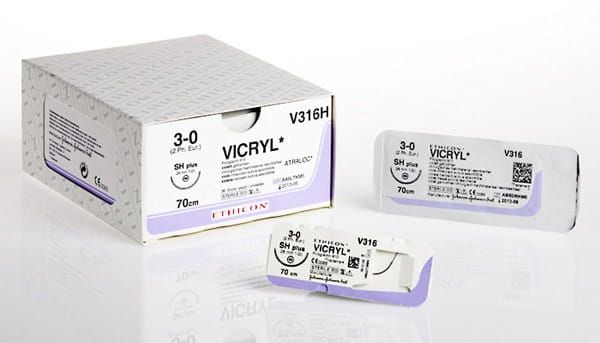 Nici Vicryl 4/0, 75cm, 5/8koła okr-tn., UV-17
