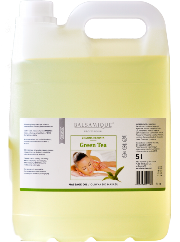 Oliwka do masażu Zielona herbata  BALSAMIQUE