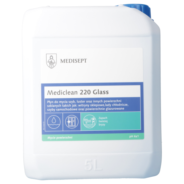 Mediclean 220 Glass Preparat do mycia szyb, luster i powierzchni ze szkła, Medisept