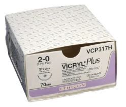 Nici chirurgiczne Vicryl fioletowy 1, 75 cm, igła V-38, tapercut REF: W9335