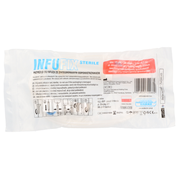 Przyrząd do przetaczania płynów infuzyjnych INFUFIX