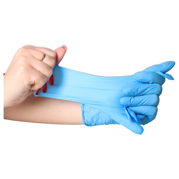 Rękawice easyCare BLUE bezpudrowe, nitrylowe, medyczne (100 szt. / 1 opak.)