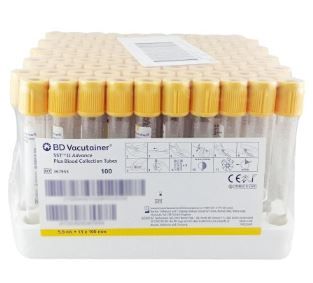 Probówka Vacutainer® SSTII (korek Hemogard) surowica PET 5 ml (żel oddzielający) (1opak/100szt) REF: 367955