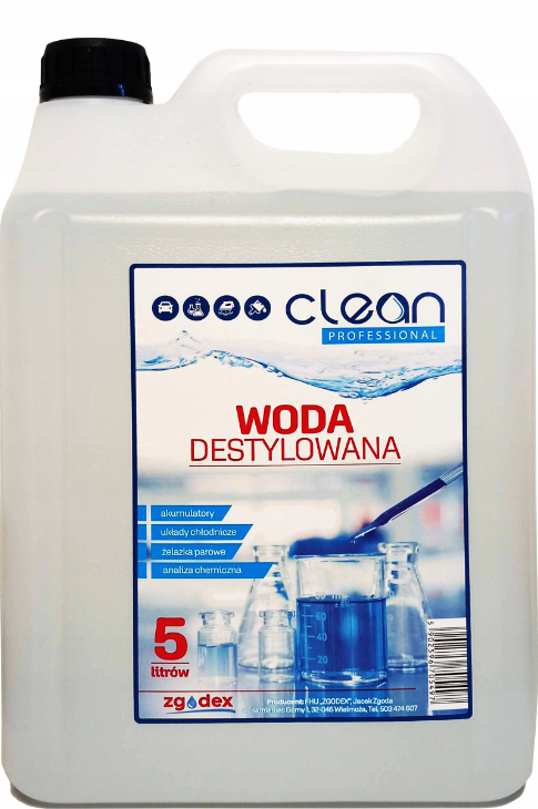 Woda destylowana CLEAN PROFESSIONAL 5L